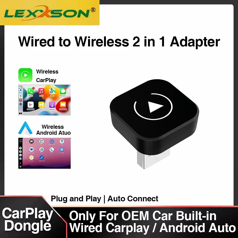 Wireless CarPlay Android Auto Dongle