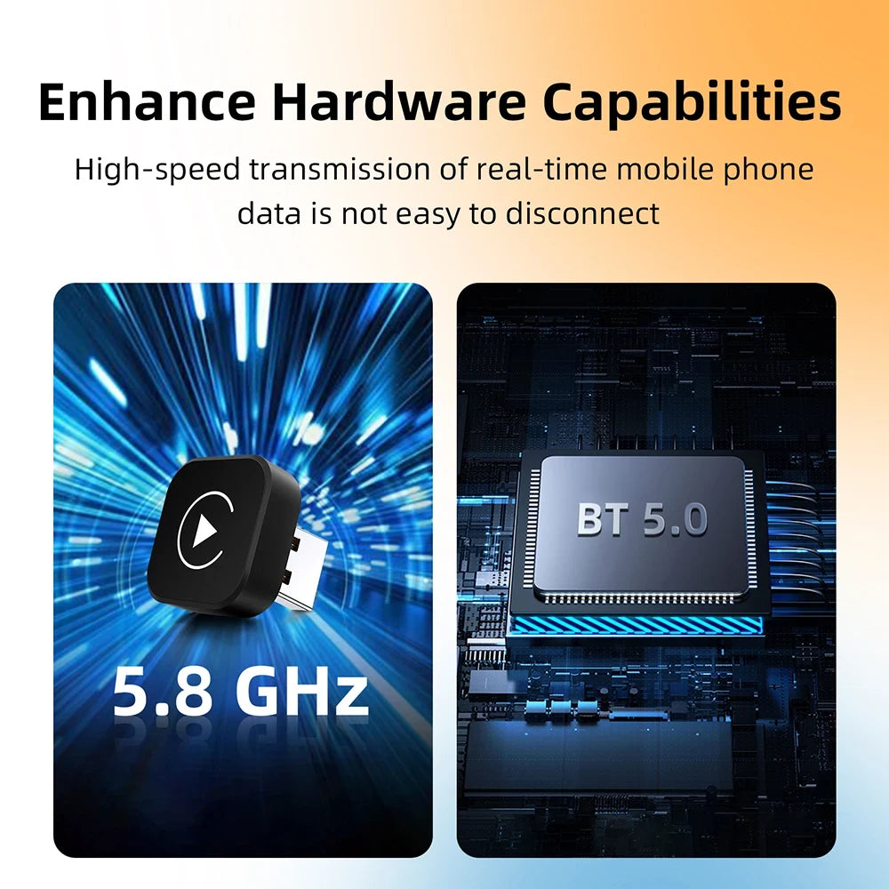 Wireless CarPlay Android Auto Dongle